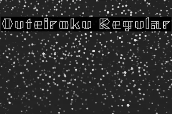 Outeiroku Regular Fonte examples