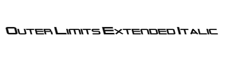 Outer Limits Extended Italic  नि: शुल्क फ़ॉन्ट्स डाउनलोड