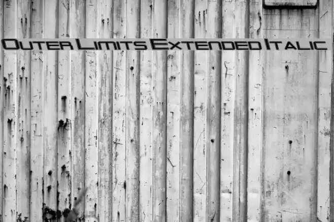 Outer Limits Extended Italic フォント examples