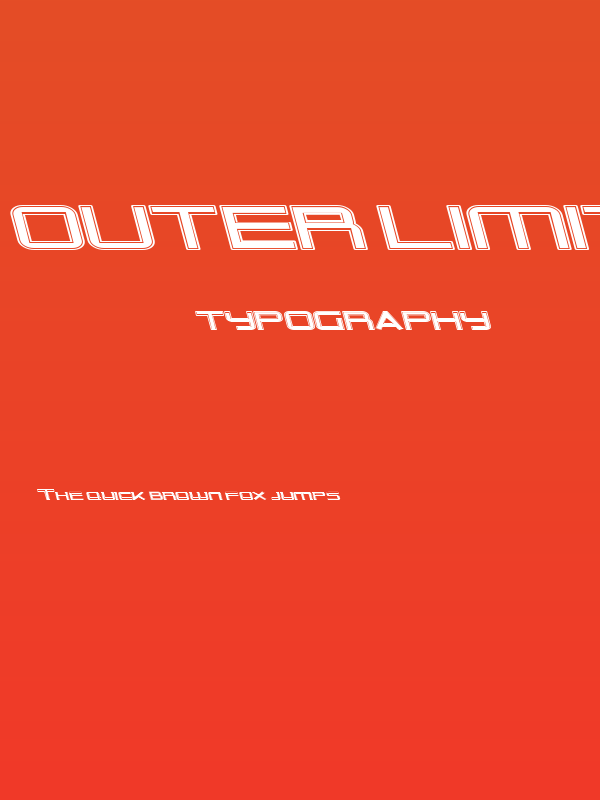 Outer Limits Extended Italic Poster