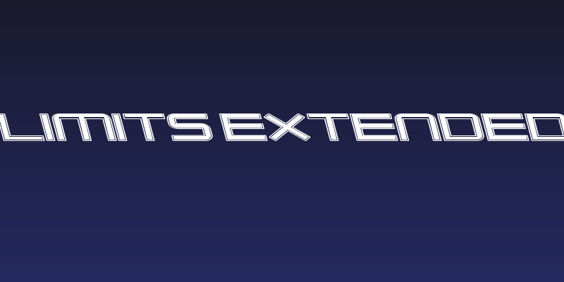 Outer Limits Extended Italic Social Header