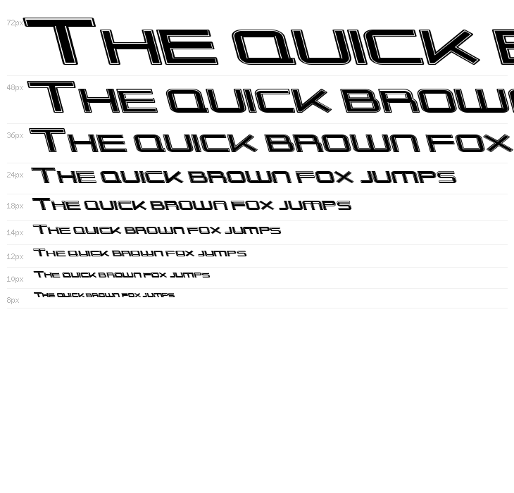 Outer Limits Extended Italic Waterfall