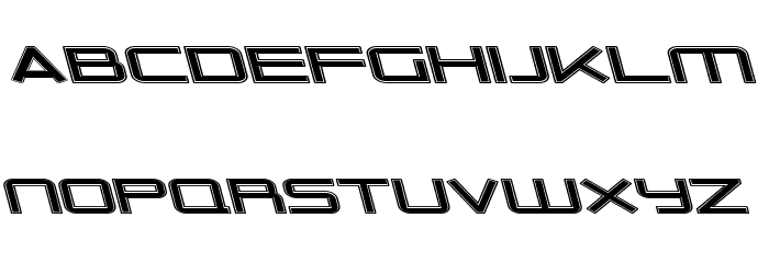 Outer Limits Extended Italic Font LOWERCASE