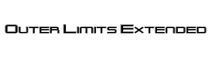 Outer Limits Extended  les polices de caractères gratuit tlcharger