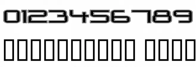 Outer Limits Extended Schriftart Anderer Schreiben