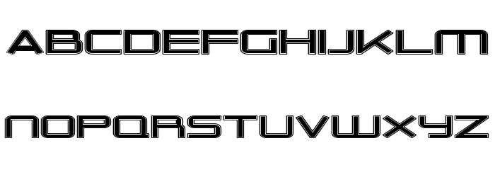 Outer Limits Extended Schriftart Kleinbuchstaben