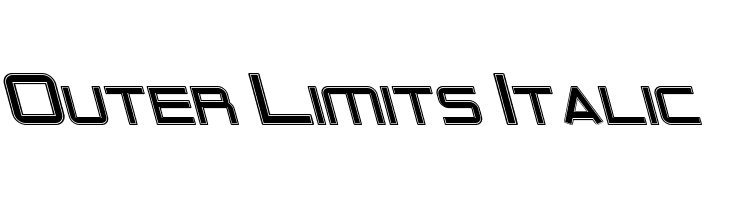 Outer Limits Italic  Descarca Fonturi Gratis