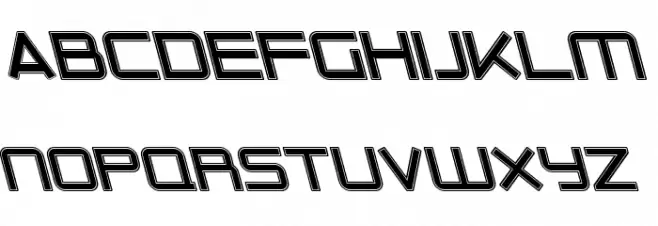 Outer Limits Italic Шрифта ВЕРХНИЙ