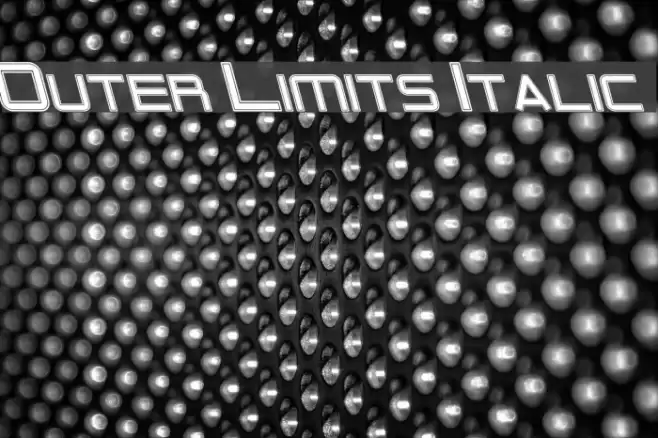 Outer Limits Italic Font examples