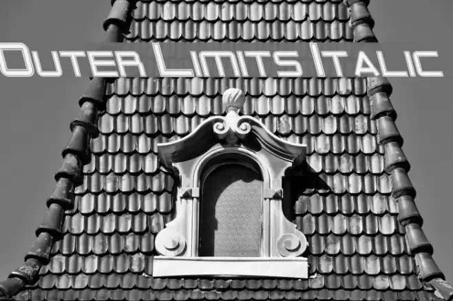 Outer Limits Italic Font examples