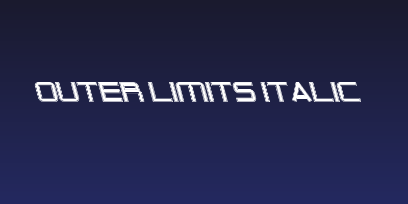 Outer Limits Italic Social Header