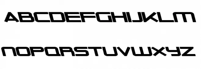 Outer Limits Solid Extended Italic Font UPPERCASE