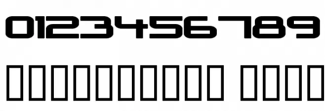 Outer Limits Solid Extended Schriftart Anderer Schreiben