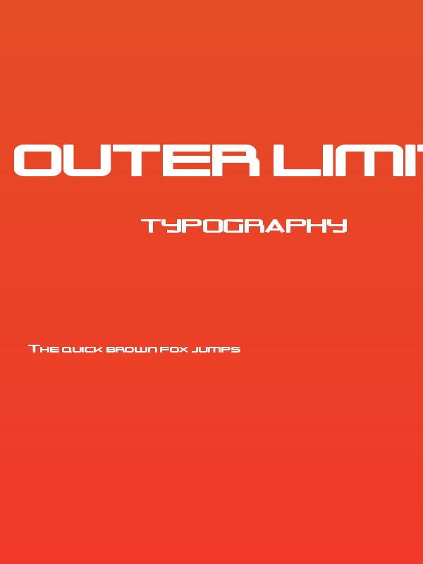 Outer Limits Solid Extended Poster