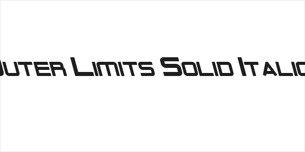 Outer Limits Solid Italic Logo