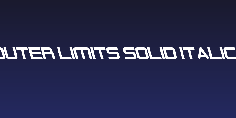 Outer Limits Solid Italic Social Header