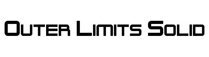 Outer Limits Solid  baixar fontes gratis