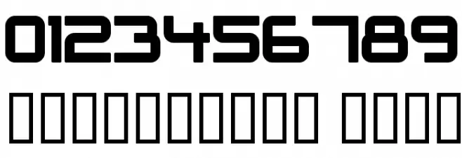 Outer Limits Solid Schriftart Anderer Schreiben