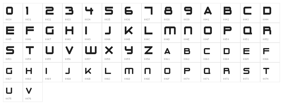 Outer Limits Solid Character Map