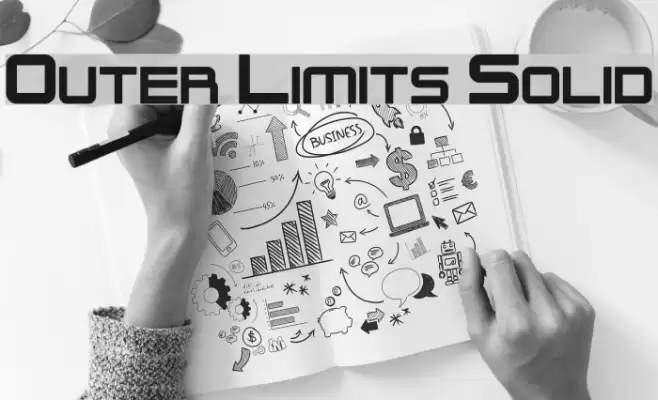 Outer Limits Solid Schriftart examples
