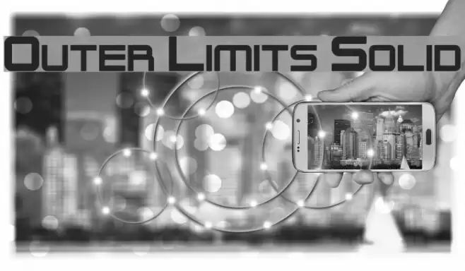 Outer Limits Solid Schriftart examples