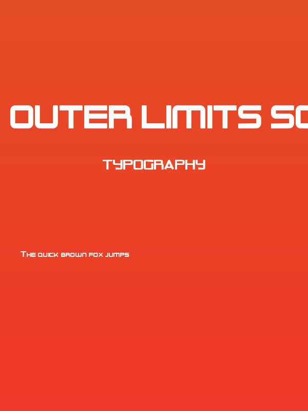 Outer Limits Solid Poster