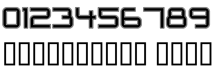 Outer Limits Font Alte caractere