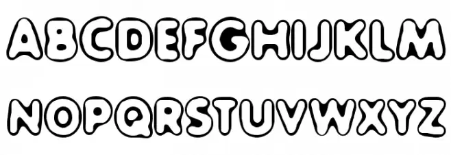 Outer Sider BRK Schriftart Groß