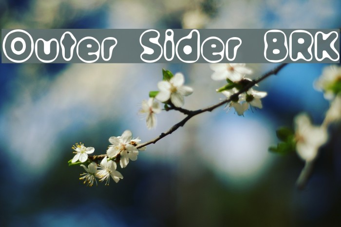 Outer Sider BRK Font examples