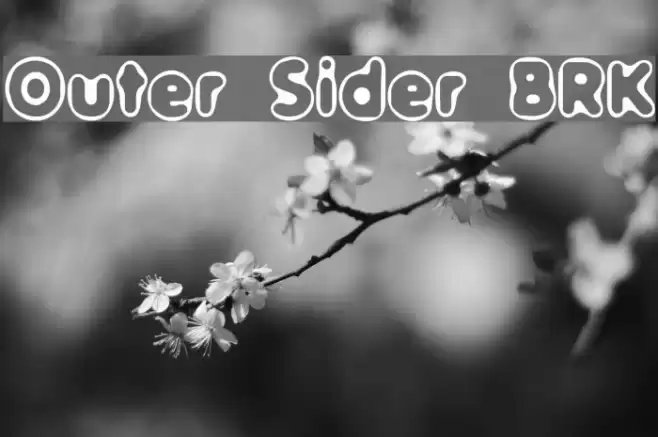 Outer Sider BRK Font examples