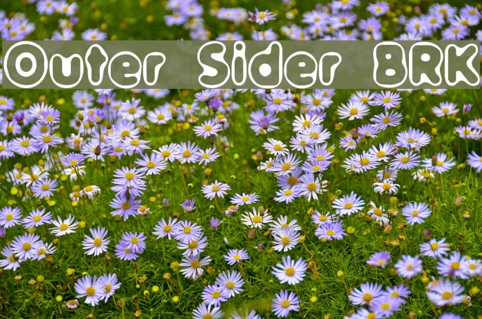 Outer Sider BRK Font examples