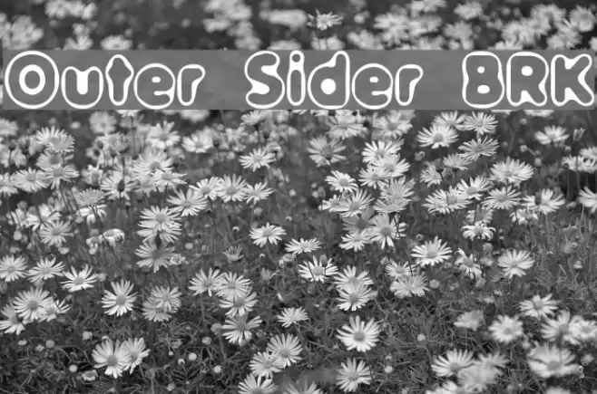 Outer Sider BRK Font examples