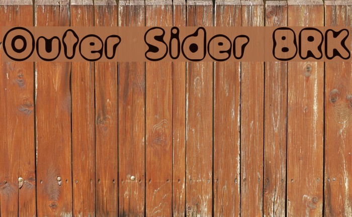 Outer Sider BRK Font examples