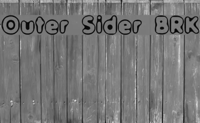 Outer Sider BRK Font examples