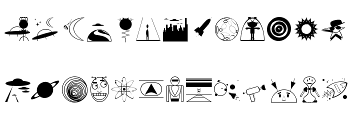 Outer Space JL Font LOWERCASE