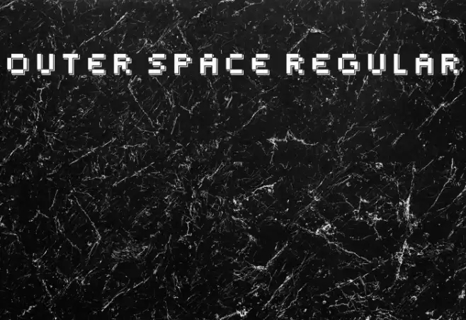 Outer Space Regular Font examples
