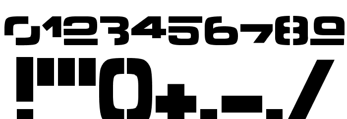 Outer zone Font OTHER CHARS