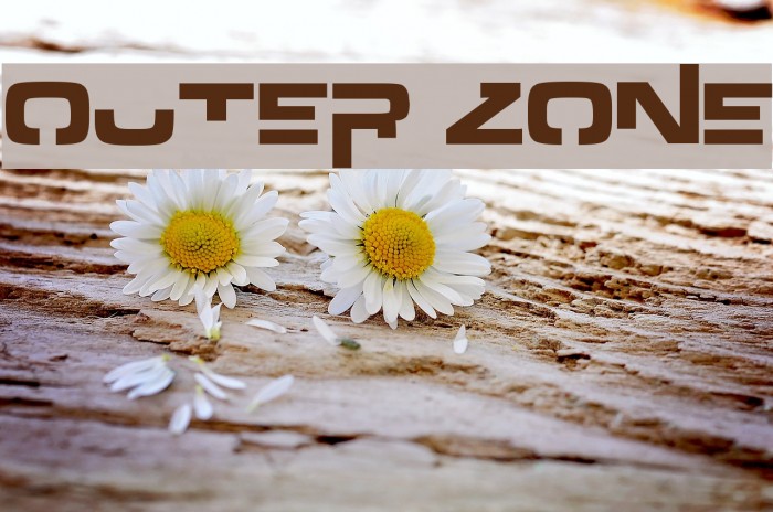 Outer zone Font examples