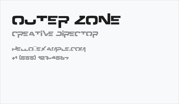 Outer zone Business Card
