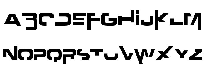Outer zone Font LOWERCASE