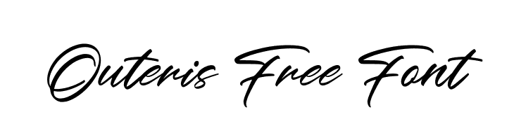 Outeris Free Font  Frei Schriftart Herunterladen