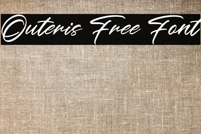 Outeris Free Font Example 2