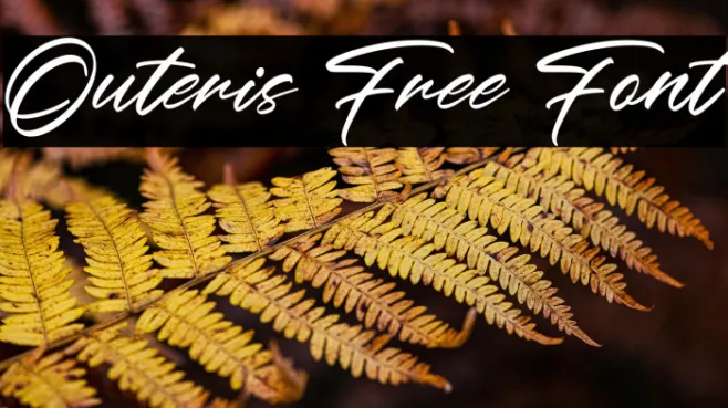 Outeris Free Font Example 3