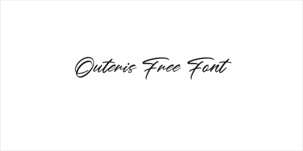 Outeris Free Font Logo