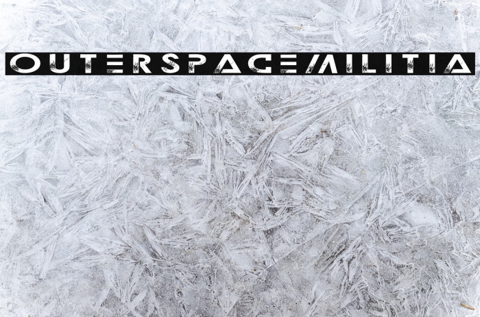 OuterspaceMilitia Font examples