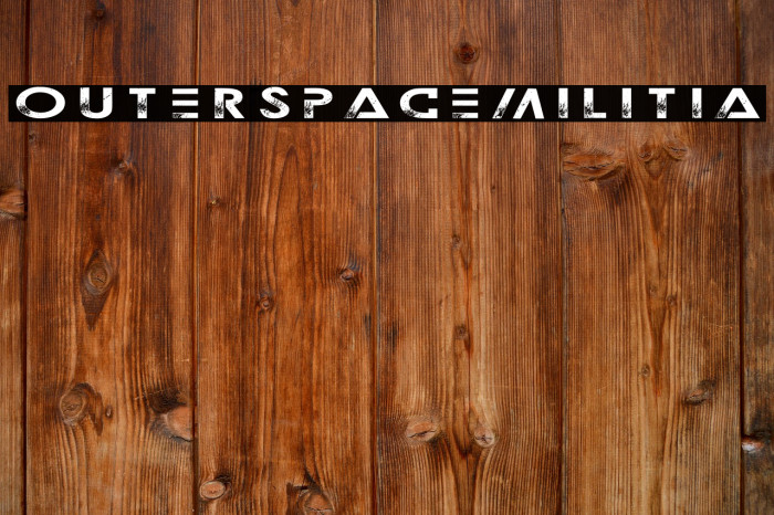 OuterspaceMilitia Font examples