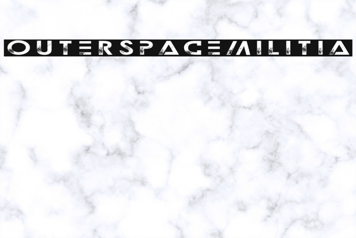 OuterspaceMilitia Font examples