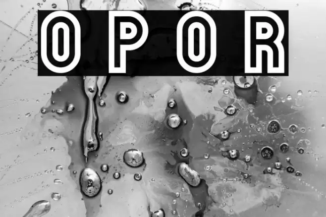 Outfield Pro Outline Regular Font examples