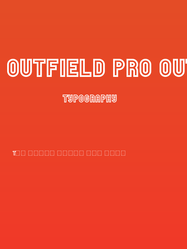Outfield Pro Outline Regular Poster