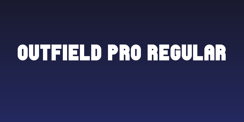 Outfield Pro Regular Social Header
